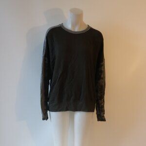 Mens Sundry Gray Camouflage Long Sleeve Shirt 3/L